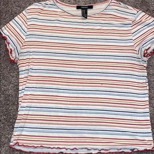 Forever 21 striped crop top